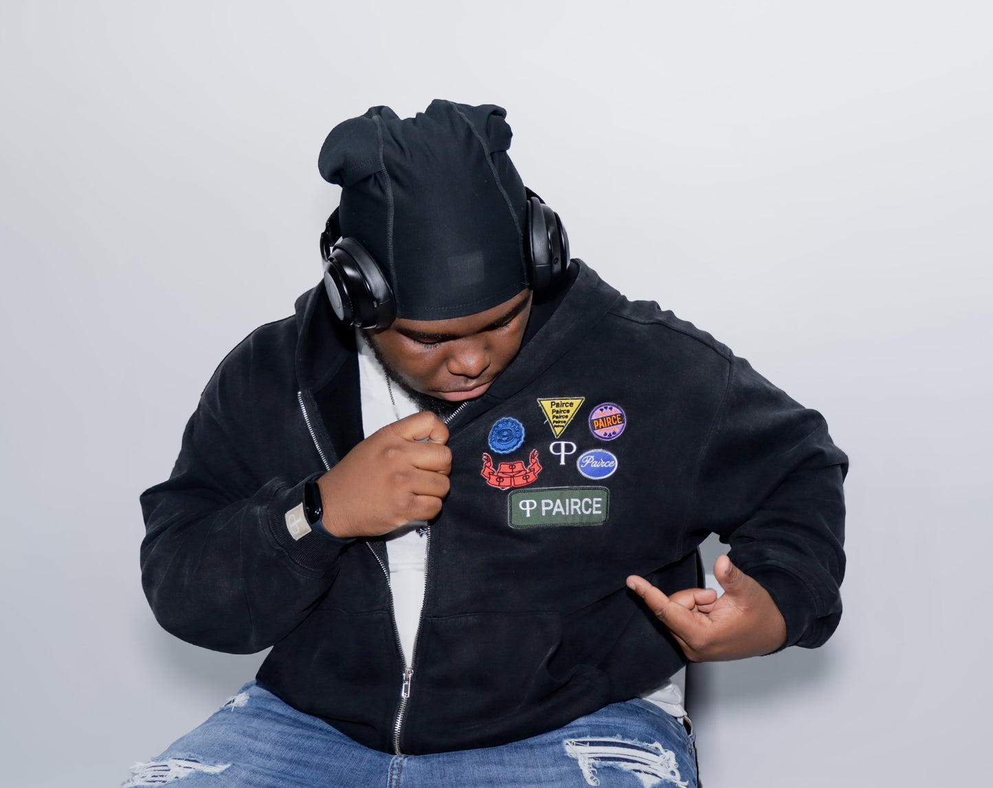 BLACK PAIRCE HOODIES